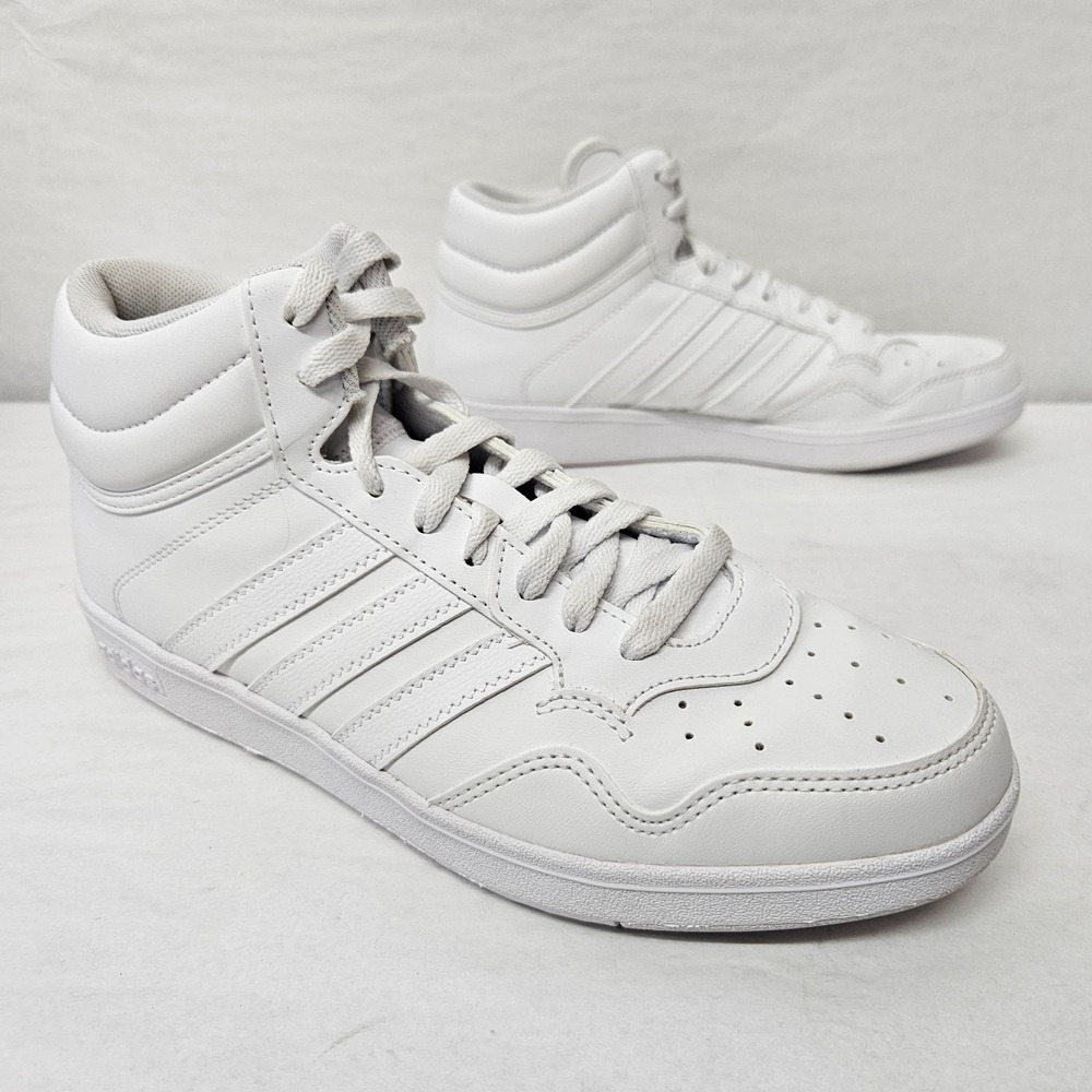 Adidas Hoops 4.0 Mid Basketball Sneakers JQ9996 White Women's Size 8